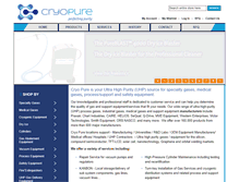 Tablet Screenshot of cryopurecorp.com